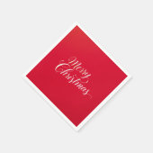 Serviette En Papier Happy New Year Merry Christmas Holiday Season (Coin)