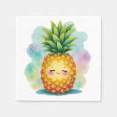 Serviette En Papier Happy Pineapple Napkins (Devant)
