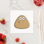 Serviette En Papier Happy Pou - Napkin (En situation)
