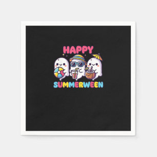 Serviette En Papier Happy Summerween été Halloween drôle
