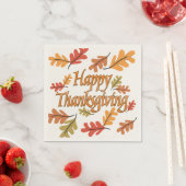 Serviette En Papier Happy Thanksgiving (En situation)