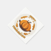 Serviette En Papier Happy thanksgiving (Coin)