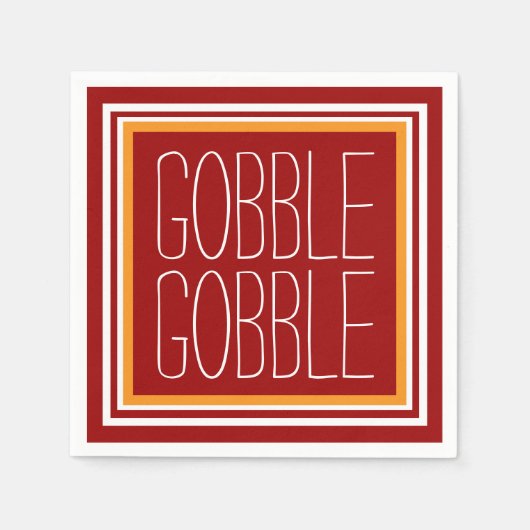 Serviette En Papier Happy Thanksgiving (Devant)