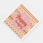Serviette En Papier Happy Thanksgiving (Coin)