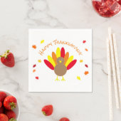 Serviette En Papier Happy Thanksgiving (En situation)