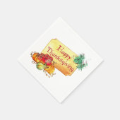 Serviette En Papier Happy Thanksgiving (Coin)
