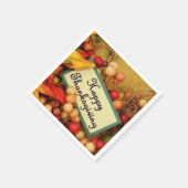 Serviette En Papier Happy Thanksgiving (Coin)