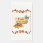 Serviette En Papier Happy Thanksgiving (Devant)