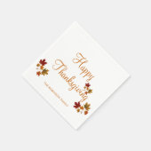 Serviette En Papier Happy Thanksgiving (Coin)