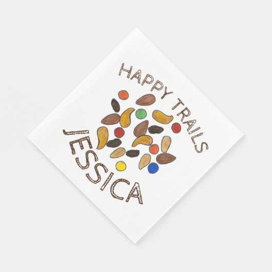 Serviette En Papier Happy Trails Camping Trail Mix Goodbye Retirement (Coin)