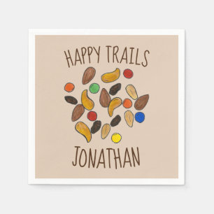 Serviette En Papier Happy Trails Camping Trail Mix Goodbye Retirement