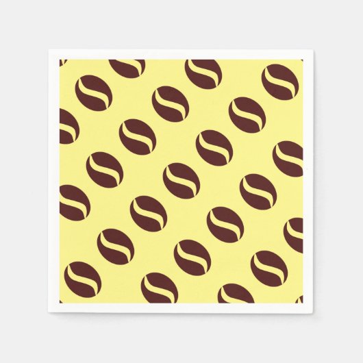 Serviette En Papier Haricot de café funky (Devant)