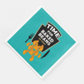 Serviette En Papier Haricots À La Cuisson Sur Toit (Coin)