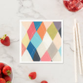 Serviette En Papier Harlequin Hopscotch - Motif Jacquard (En situation)