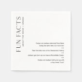 Serviette En Papier HARLOW Fun Facts Mariage serviettes (ensemble de 5 (Devant)