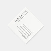 Serviette En Papier HARLOW Fun Facts Mariage serviettes (ensemble de 5 (Coin)