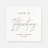 Serviette En Papier HARLOW Mariage moderne enivrant Cocktail (Devant)