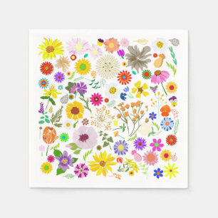 Serviette En Papier Harmonie florale printanière