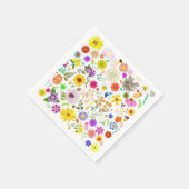 Serviette En Papier Harmonie florale printanière (Coin)