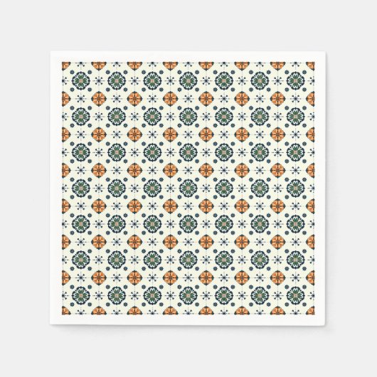 Serviette En Papier Harmonie Talavera Bloom (Devant)