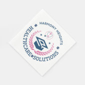 Serviette En Papier Harmony Heights Healthcare Solutions Logo de l'ent (Coin)