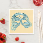 Serviette En Papier Harnais d'escalade de roche avec tirages rapides (En situation)