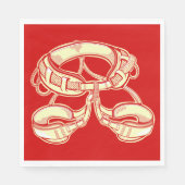 Serviette En Papier Harnais escalade (Devant)