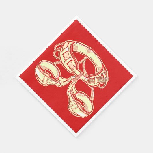Serviette En Papier Harnais escalade (Coin)