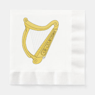 Serviette En Papier Harpe irlandaise