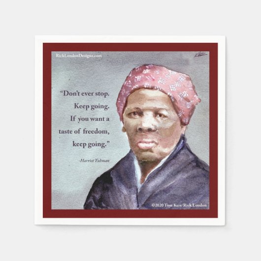 Serviette En Papier Harriet Tubman & Citation (Devant)