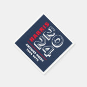 Serviette En Papier Harris 2024 Libéral Démocrate Élection Vote (Coin)