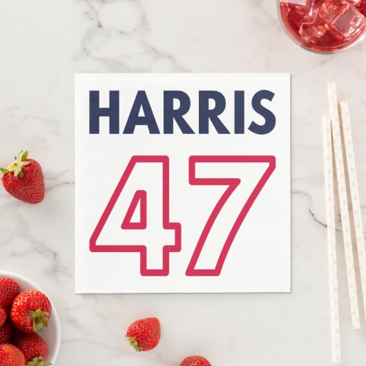 Serviette En Papier Harris 47 III - Kamala Harris Pour Président (En situation)