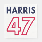 Serviette En Papier Harris 47 III - Kamala Harris Pour Président (Devant)