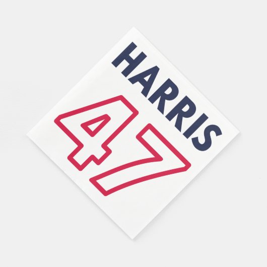 Serviette En Papier Harris 47 III - Kamala Harris Pour Président (Coin)