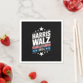 Serviette En Papier Harris Waltz 2024 Kamala Harris Tim Waltz 2024 (En situation)