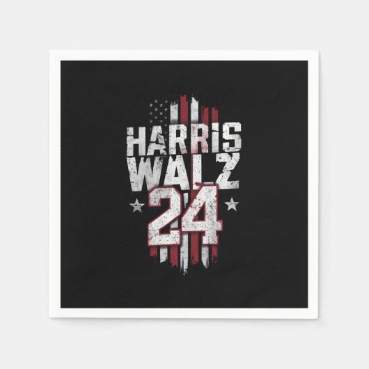Serviette En Papier Harris Walz 2024 Kamala Harris 2024 Tim Walz 2024 (Devant)