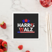 Serviette En Papier Harris Walz 24 Harry Balz 2024 Meme Democratics (En situation)