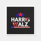 Serviette En Papier Harris Walz 24 Harry Balz 2024 Meme Democratics (Devant)