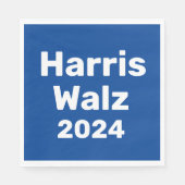 Serviette En Papier Harris / Walz Campagne présidentielle 2024 (Devant)