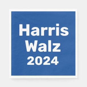 Serviette En Papier Harris / Walz Campagne présidentielle 2024