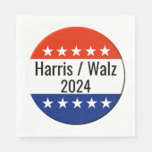 Serviette En Papier Harris Walz Élection 2024 (Devant)