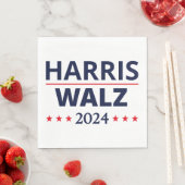 Serviette En Papier Harris Walz Election 2024 III (En situation)