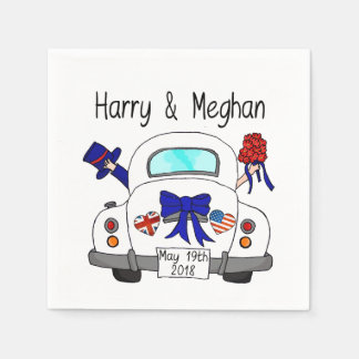 Serviette En Papier Harry & Meghan Mariage, 19 mai 2018