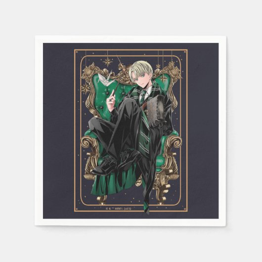 Serviette En Papier HARRY POTTER™ | Anime Draco Malfoy Assis (Devant)