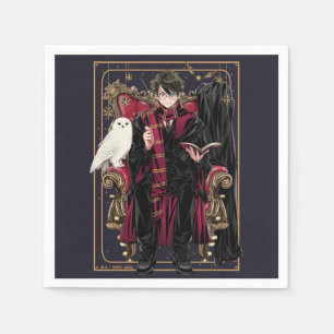 Serviette En Papier HARRY POTTER™   Anime HARRY POTTER™ assis