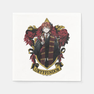 Serviette En Papier HARRY POTTER™   Anime Ron Weasley House Crest