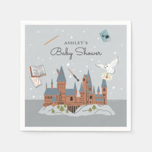 Serviette En Papier Harry Potter   Baby shower du château de Hogwarts