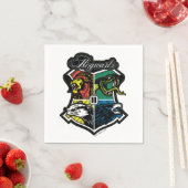 Serviette En Papier HARRY POTTER™ | Badge sportif HOGWARTS™ (En situation)