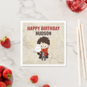 Serviette En Papier HARRY POTTER™ Caractère Arc magique Anniversaire (En situation)