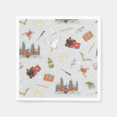 Serviette En Papier Harry Potter Cartoon Hogwarts Pattern (Devant)